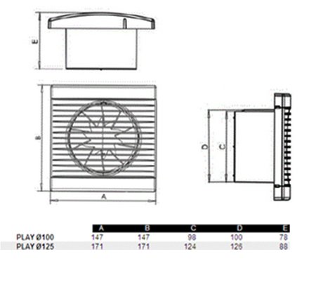 Vents Play S Oda ve Banyo Aspiratörü